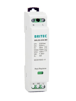 BRLED DIN bảo vệ sóng cho LED Trung Quốc Led bảo vệ sóng thiết bị nhà máy