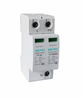 Thiết bị TY-40 3 + 1 MOV bảo vệ điện áp với dòng điện xả 40kA và thermoplastic UL94-V0