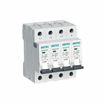 BRSCB-40 Class II 40KA Dedicated Backup Protector Surge Protection Device MCB được thiết kế đặc biệt cho Surge Arrester.