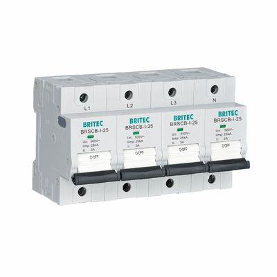 BRSCB-I-12.5 4P SCB Surge Protection Thiết bị bảo vệ dự phòng spd