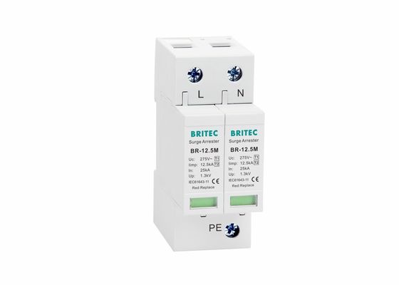 2P 275V 12.5kA Thiết bị bảo vệ vượt sức mạnh IEC61643-11