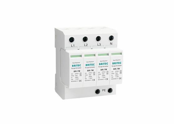 7ka T1 + T2 Thiết bị bảo vệ vượt quá áp lực Bắt sét 4P Thiết bị bảo vệ vượt quá áp lực