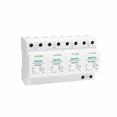 BR-25GR 3P + 1 loại 1 Thiết bị bảo vệ tăng áp SPD Ableiter Thunder Arrester Spark Arrester Gap spd lớp 1 Bảo vệ sét tăng áp
