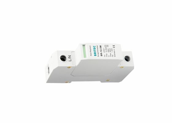 Lớp I + II Iimp 12.5ka Spd Bắt sét 1p Bảo vệ điện áp thấp