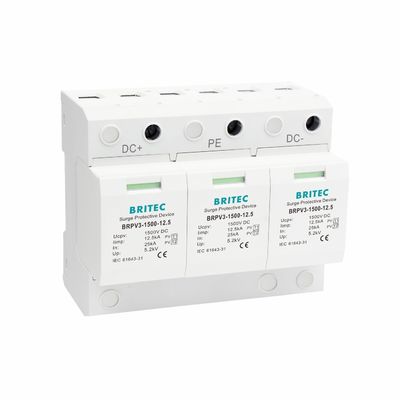 BRPV3-1500-12.5 DC SPD 12.5ka pv điện áp 1500V DC SPD bảo vệ điện áp t1 t2 dc