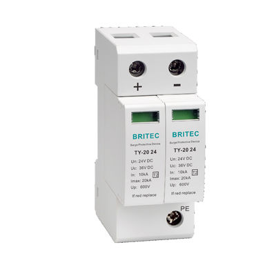 Thiết bị bảo vệ sóng điện TY-40 24V 40KA DC với vật liệu UL94-V0 nhiệt nhựa cho hệ thống mặt trời