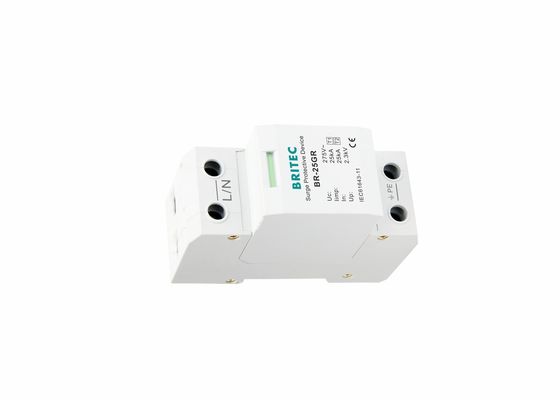 25KA Low Voltage Surge Protector 1 P Lightning Protection Surge Arrester Một pha