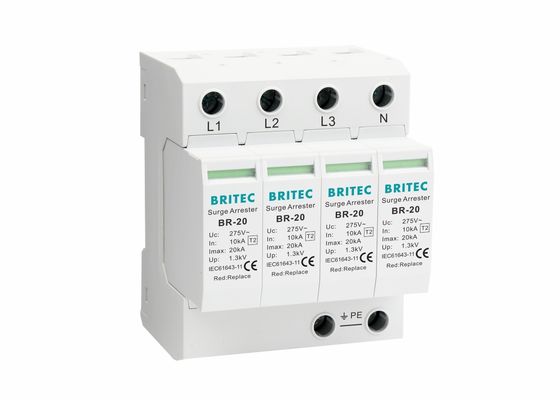 IEC61643-1 20ka SPD loại 2 Thiết bị bảo vệ vượt quá áp suất