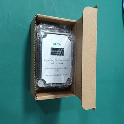 BR-SC02M Bộ đếm xung sét và sét đánh  0~999.999 sự kiện, thiết bị đếm sét đánh để chống sét