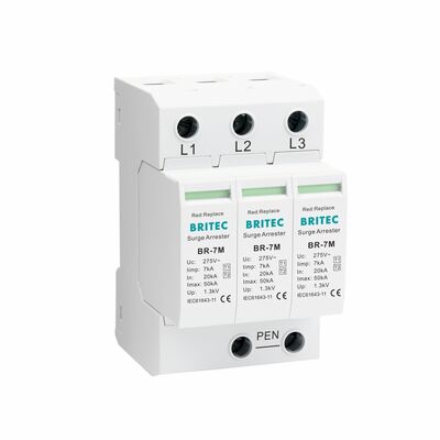 Thiết bị chống sét xung loại 1+2 7KA với gắn DIN-rail