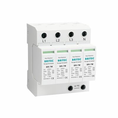 Thiết bị chống sét xung loại 1+2 7KA với gắn DIN-rail