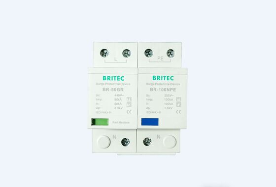 BR-50GR 1+1 Thiết bị bảo vệ chống đột biến điện áp thấp Bảo vệ chống đột biến nối đất Bảo vệ chống đột biến điện Hệ thống điện công nghiệp spark aresster