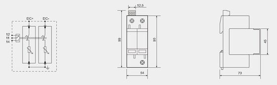 BR-40-24 T2 Thiết bị chống sét DC 40kA 24V SPD với vỏ bọc bằng nhựa nhiệt dẻo UL94-V0 để chống sốc điện