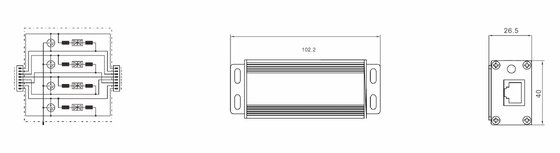 BR-POE-M POE Surge Protector với dòng điện danh nghĩa 3kA DIN Rail gắn và bảo vệ IP20 cho RJ45 Networks Telecom Industrial SPD Manufacturer
