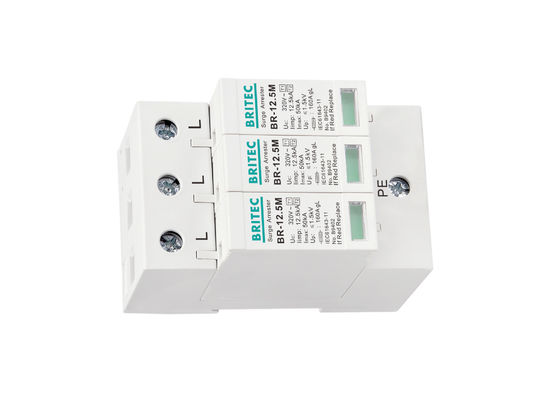 Thiết bị chống sét lan truyền IP20 AC Thiết bị bảo vệ chống sét lan truyền 3 pha TUV đã được phê duyệt