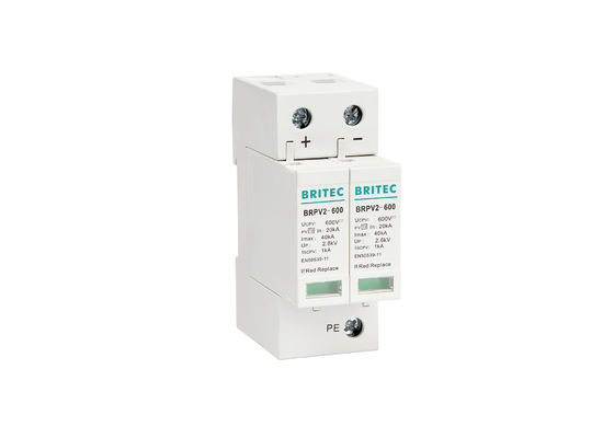 Bộ chống sét năng lượng mặt trời PV Chống sét chống sét 600v DC Surge Arrester Bộ chống sét lan truyền