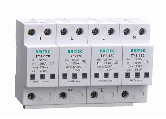 IEC61643-11 120ka Thiết bị bảo vệ chống sét lan truyền 3 pha MOV SPD