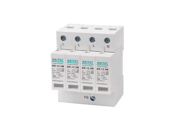 T1 + T2 B + C I + II Iimp Kết hợp 4P 12.5kA AC T1 + T2 Surge Arrester B + C