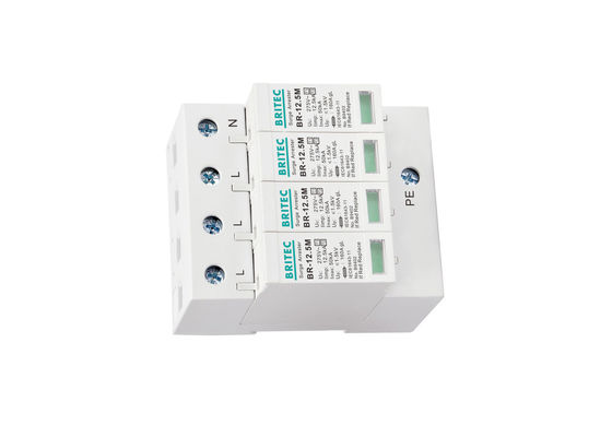 T1 + T2 B + C I + II Iimp Kết hợp 4P 12.5kA AC T1 + T2 Surge Arrester B + C