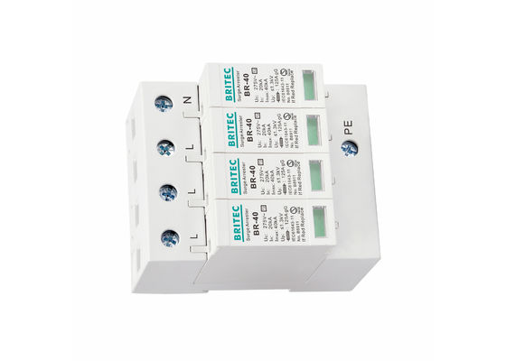 Thiết bị chống sét 3 pha loại 2 BR-40 4P Bộ bảo vệ chống sét 4 cực