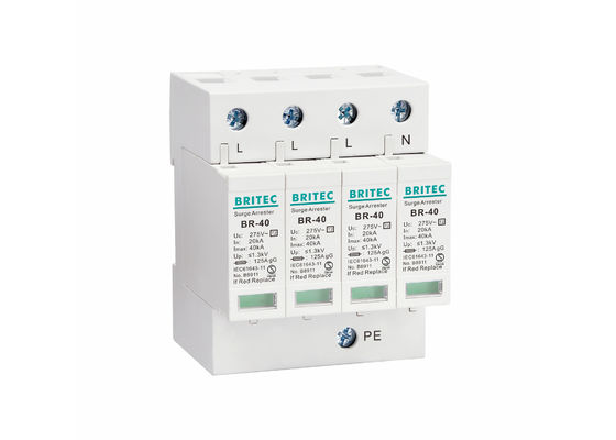 Thiết bị bảo vệ chống sét điện áp thấp ba pha 40KA SPD để bảo vệ mạng điện