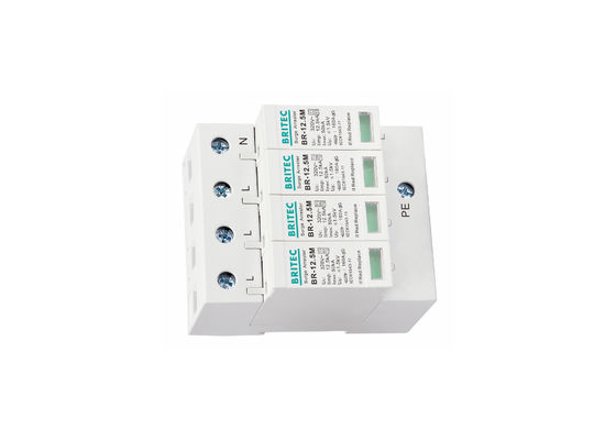 12.5kA Loại 1 + 2 320V 4P Bảo vệ gia đình chống điện giật Bảo vệ sét