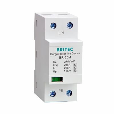 BR-25M 1P T1 Class I+II 25kA Bộ chống sét SPD một pha