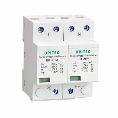 Thiết bị chống sét lan truyền 3 pha BR-12.5M 3P Loại 1 12.5kA SPD 12.5ka bộ triệt tiêu đột biến công nghiệp