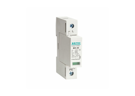 40kA Max Discharge Current Type 2 Thiết bị bảo vệ tăng áp với 35mm DIN Rail Mounting và bảo vệ IP20