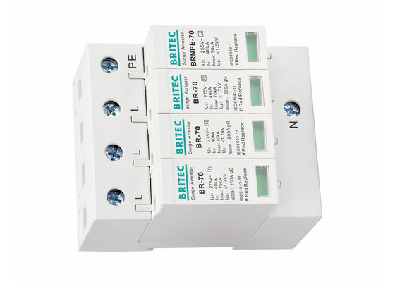 Thiết bị chống sét kiểu 2 cắm được 385V 70kA cho an toàn AC