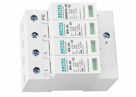 Bộ bảo vệ chống sét lan truyền điện xoay chiều 275V Thiết bị bảo vệ chống sét điện 20kA