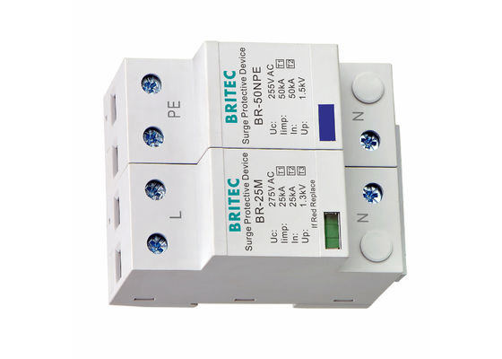 Thiết bị chống sét 25KA dòng B + C SPD Bộ triệt xung bảo vệ chống sét cho điện áp AC thấp