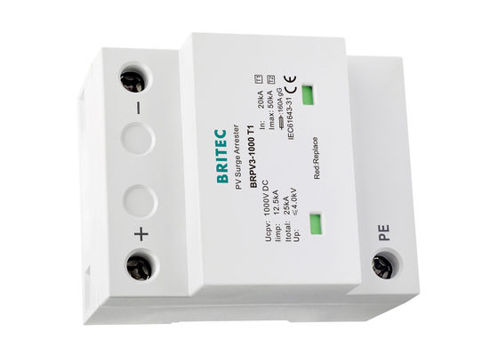 Máy phát điện SPD Class I Class II Class II cho các hệ thống quang điện 12,5kA 10 / 350us