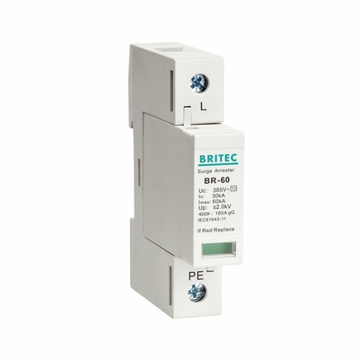 BR385-60 3P SPD lớp II 60kA loại 2 Thiết bị bảo vệ vượt quá áp lực