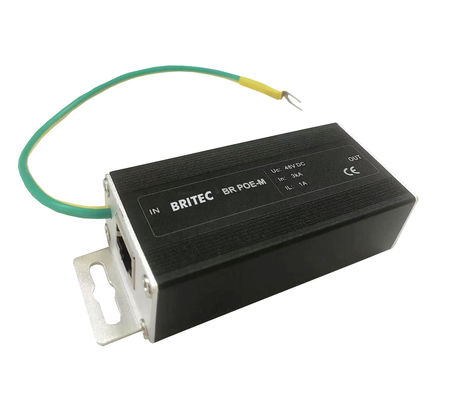 Máy ảnh BR-POE-M POE Signal Surge Arrestor Network Surge Protector Rj45 bảo vệ sóng cao Poe sét rj45 bảo vệ sét Cat6 dây bảo vệ sóng cao / LAN / nhỏ gọn / RJ45
