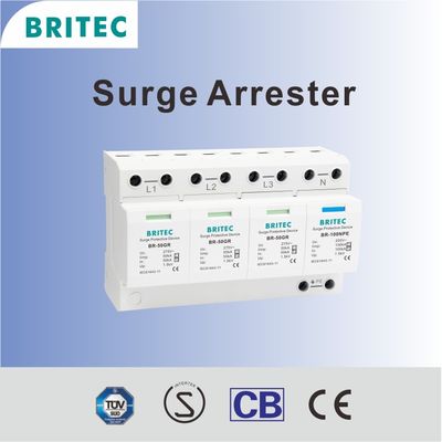 BR-50GR 3 + 1 Thiết bị bảo vệ tăng áp spd bảo vệ tăng áp ac loại 1 bảo vệ sét loại 1 2 spd
