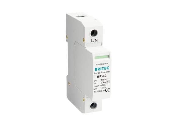 35 milimet Bộ chống sét lan truyền Loại 2 Din Rail Bộ chống sét lan truyền Loại 2 - 1P